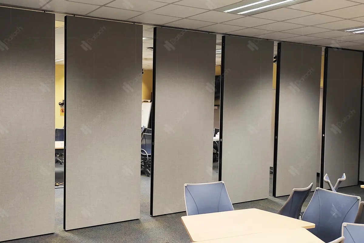 Semi-automatic movable partition wall