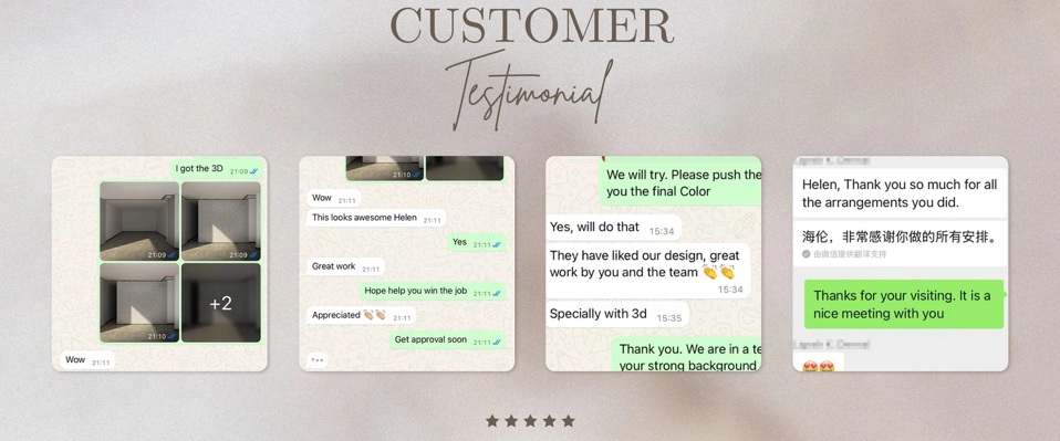 Original customer feedback on our partition wall design