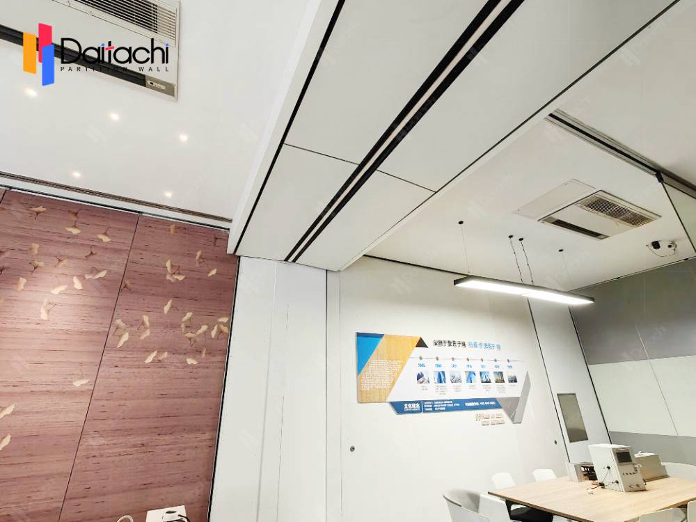 White Office Acoustic Vertical Folding Retractable Wall White Office Acoustic Vertical Folding Retractable Wall
