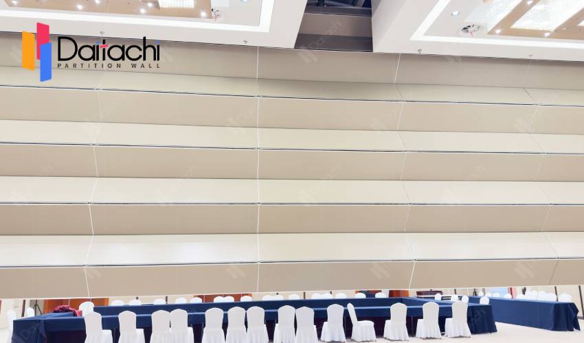 Fully Automated Retractable Walls Lift Folding Partition Wall Separate Office Meeting Room