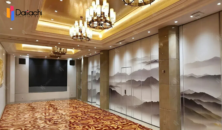 landscape painting movable partition wall