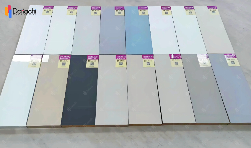 Display of various styles of decorative panels Display of various styles of decorative panels