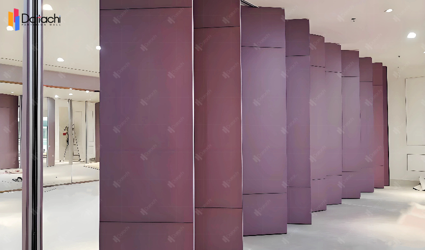 Burgundy minimalist niche manual movable partition wall Burgundy minimalist niche manual movable partition wall