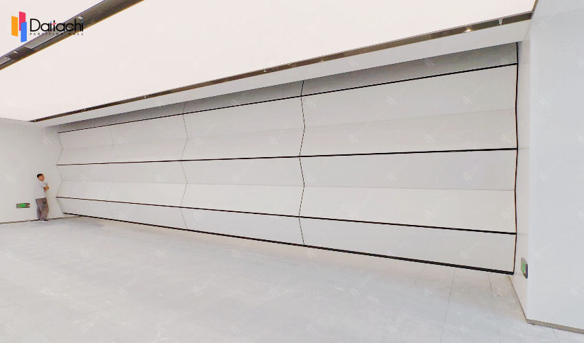 Baker pure white high vertical folding lift wall system 
