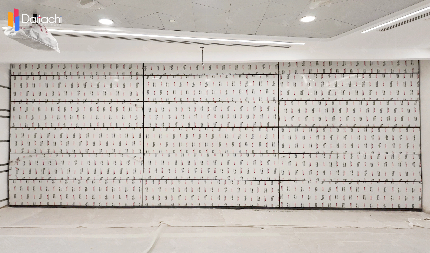 Minimalist Semi-Folding Vertical Lift Wall