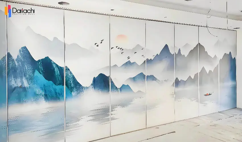 Manually Movable Partition Walls Create a Poetic and Picturesque Atmosphere