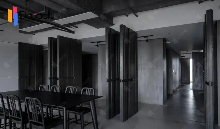 Divided Room with Operable Office Walls Divided Room with Operable Office Walls