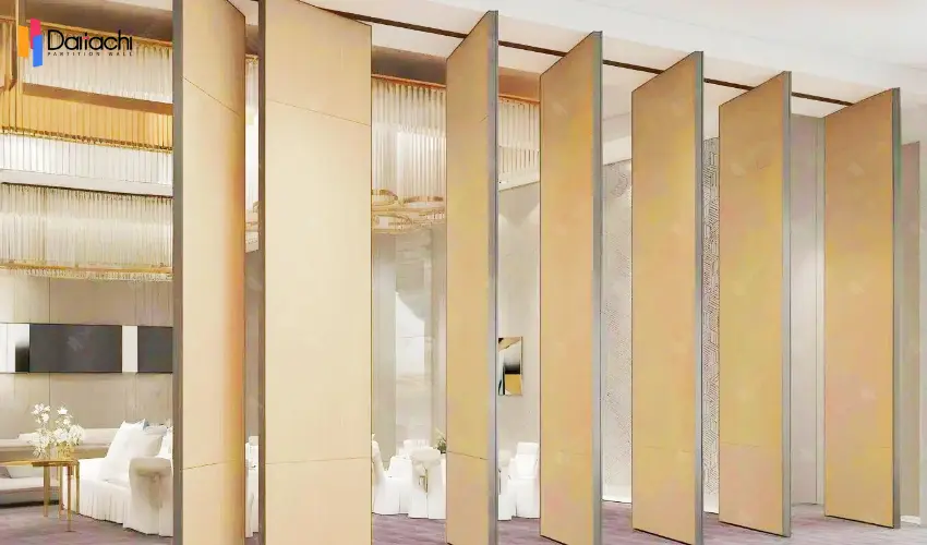 White background Chinese style manual movable partition wall