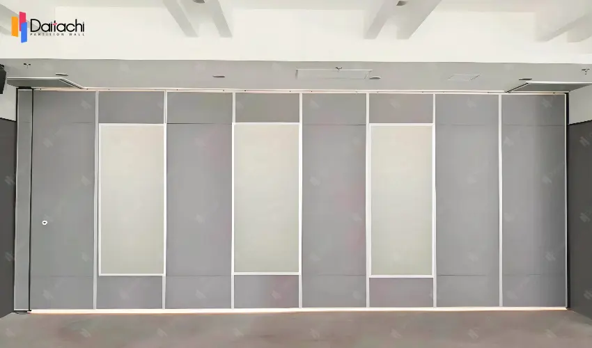 Gray large area simple manual movable partition wall Gray large area simple manual movable partition wall