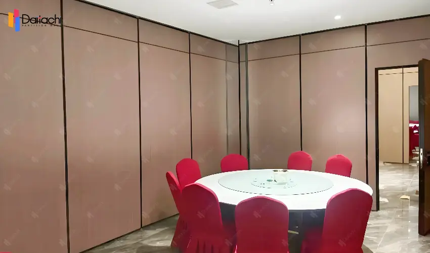 brown movable partition wall in the hotel brown movable partition wall in the hotel