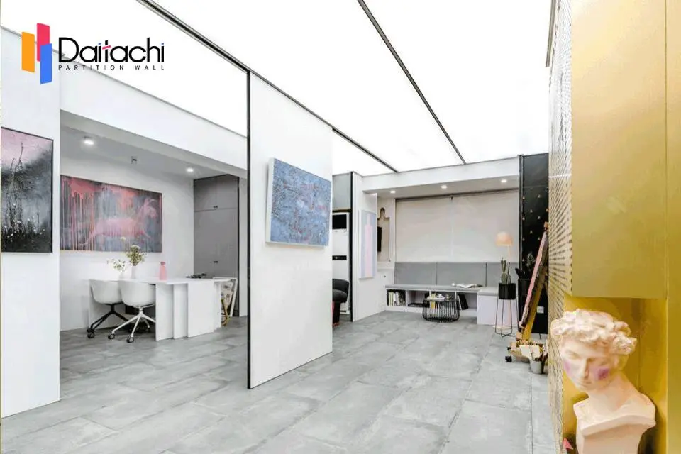 White Movable Partition Wall for Home & Art