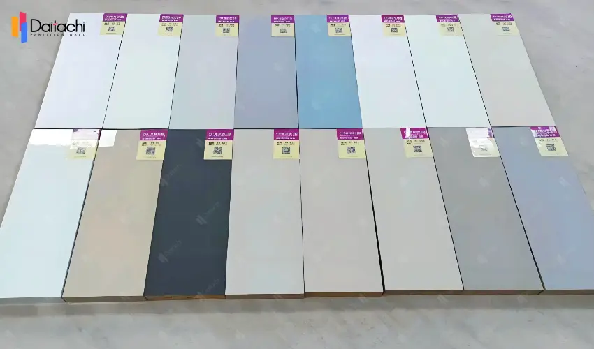 Display of various styles of decorative panels Display of various styles of decorative panels
