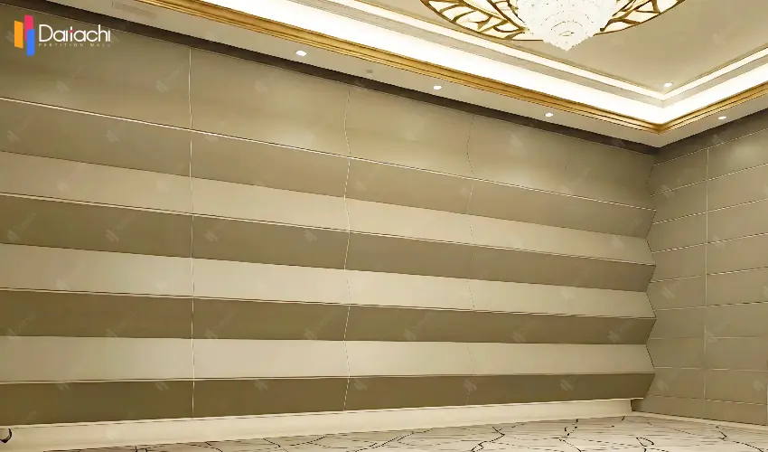 White Vertical Modular Partition Wall System in the Conference Room