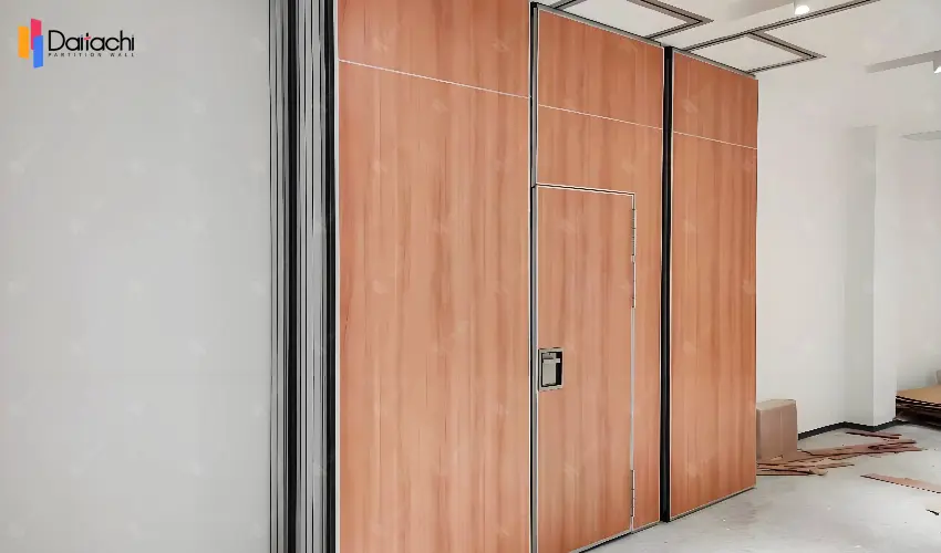 Warm-toned wooden minimalist movable partition wall storage Warm-toned wooden minimalist movable partition wall storage