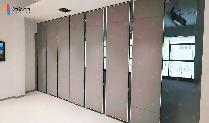 Gray simple manual movable partition wall Gray simple manual movable partition wall